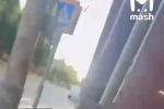 Силовик показал видео перестрелки с террористами в Махачкале