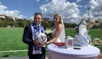 В сквере Волкова сыграл марш Мендельсона