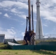 Поползший склон у Музея космонавтики начали укреплять