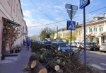 Улица Театральная в Калуге облысела