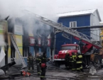 В Обнинске на строительном рынке произошел пожар