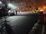 В Калуге продолжается укладка асфальта