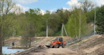 На набережной Яченского водохранилища начался строительный сезон